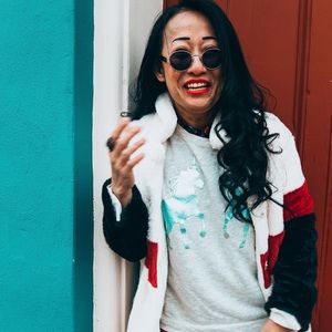 Zara Silver Foil Unicorn Sweater